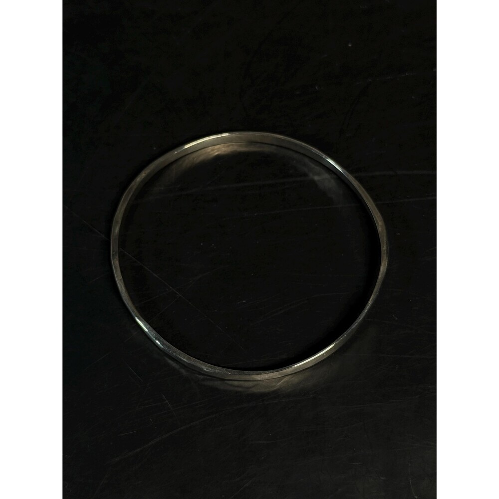 Vintage Sterling Silver Bangle Bracelet Minimalist Size 7